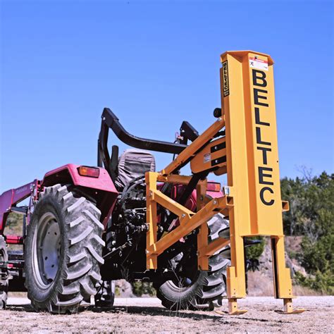 belltec post hole digger skid steer|digging post holes through rock.